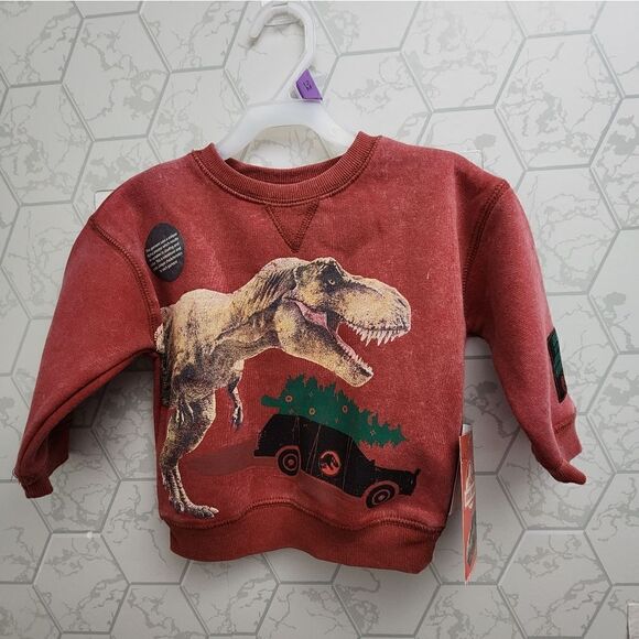 Jurassic Park Toddler Boys Festive Crewneck Sweatshirt - Picture 7 of 10